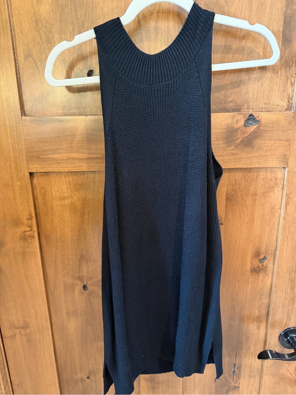 Black Sleeveless Knit top - Classic Women's top